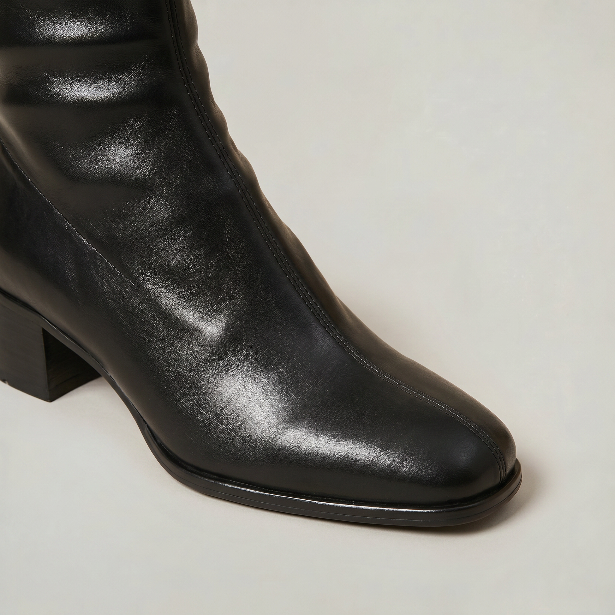 Women’s Knee High Boots - Square Toe Block Heel Tall Boots