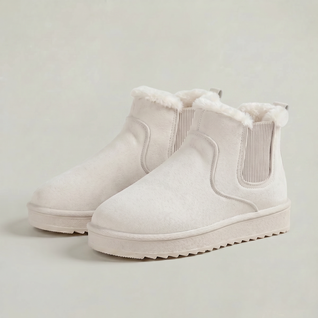 Women’s Winter Ankle Boots - Insulated Slip-On Comfort Fit