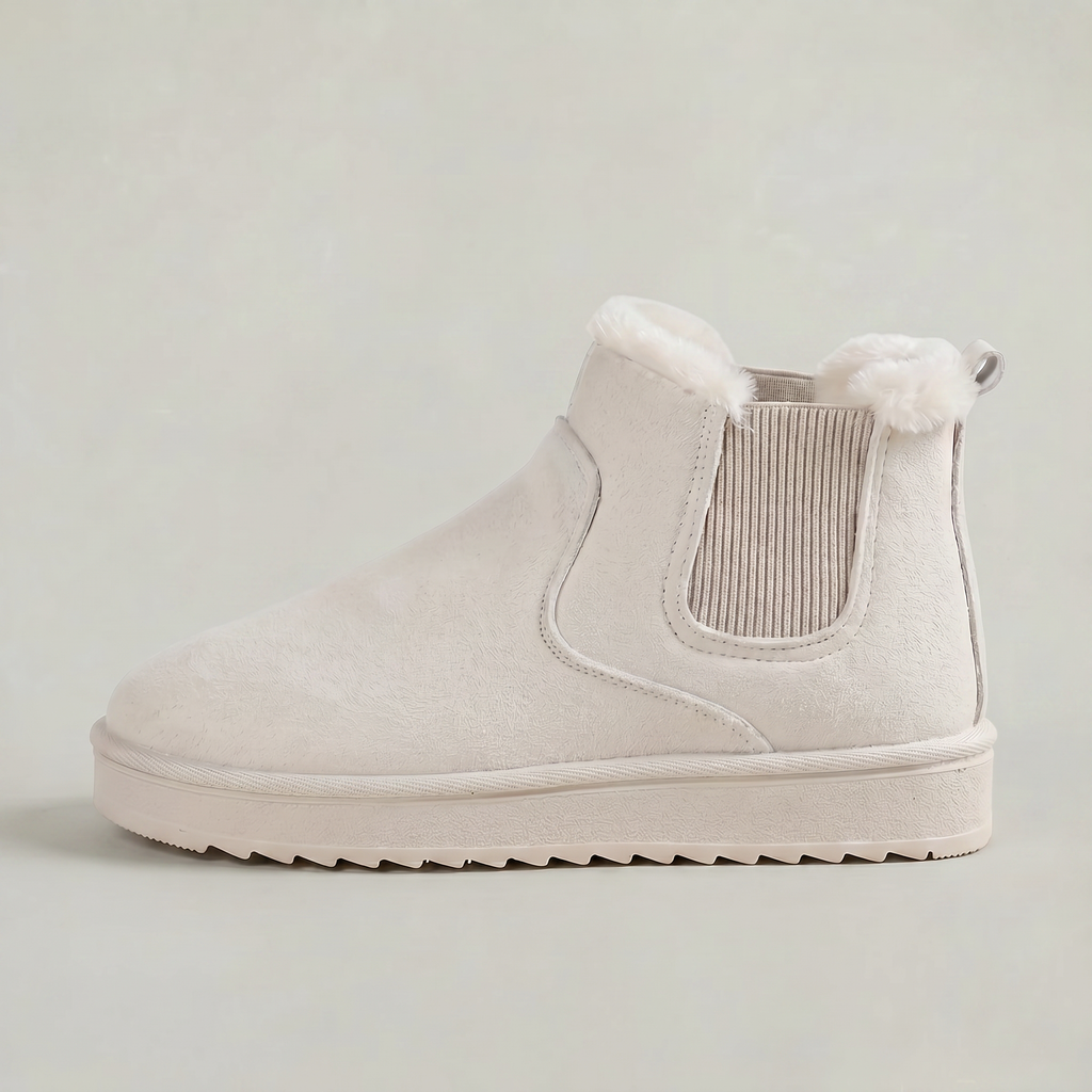 Women’s Winter Ankle Boots - Insulated Slip-On Comfort Fit