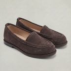 Women’s Suede Slip On Loafers - Comfortable Flat Fit