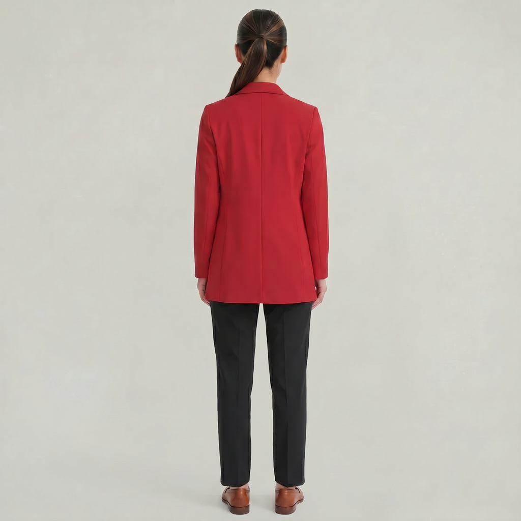 Women’s Cardigan Blazer - Notched Lapel Slim Fit