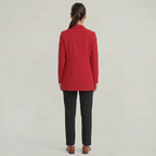 Women’s Cardigan Blazer - Notched Lapel Slim Fit