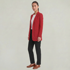 Women’s Cardigan Blazer - Notched Lapel Slim Fit