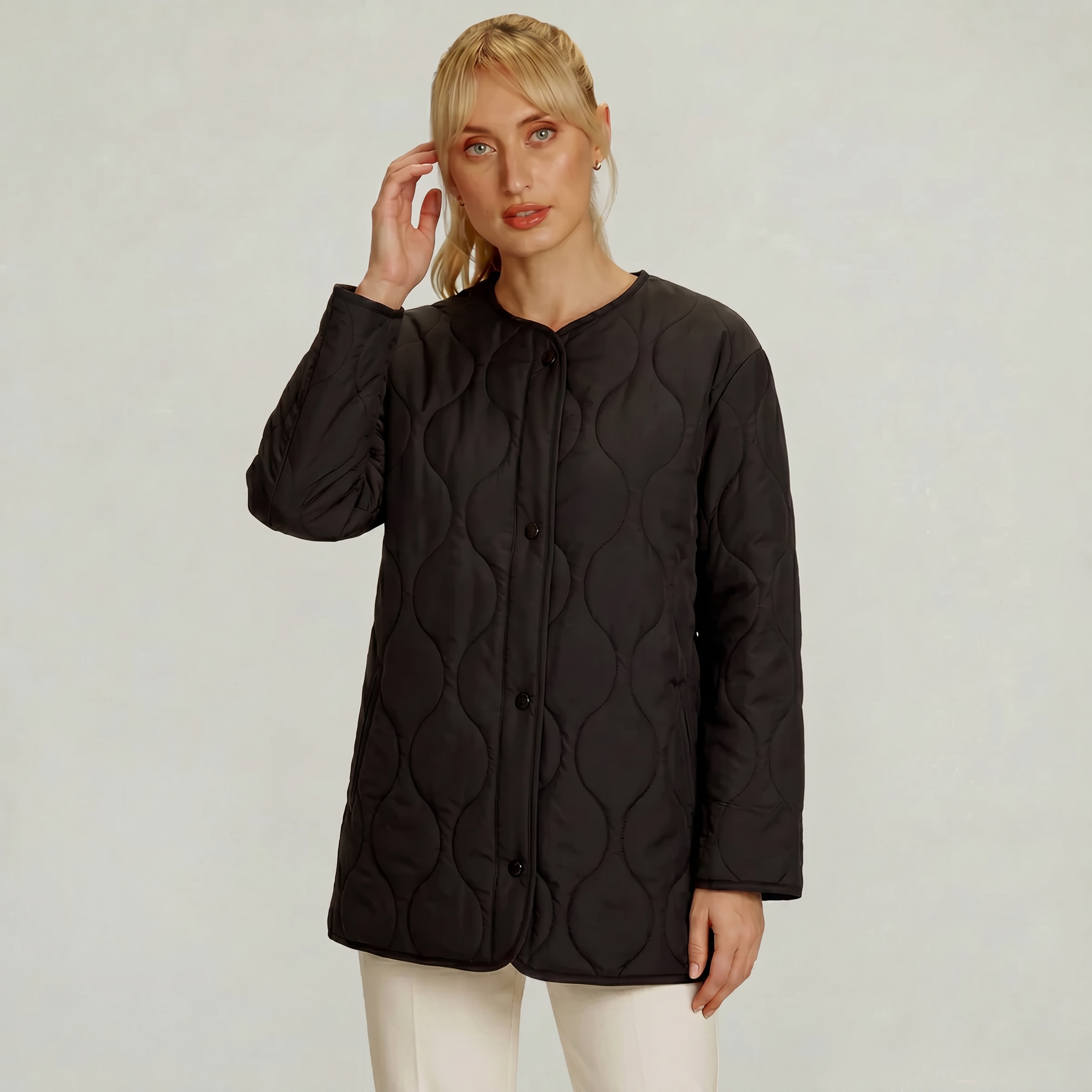 Women’s Quilted Padded Jacket - Lightweight Regular Fit