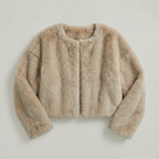 Women's Short Fluffy Faux fur jacket