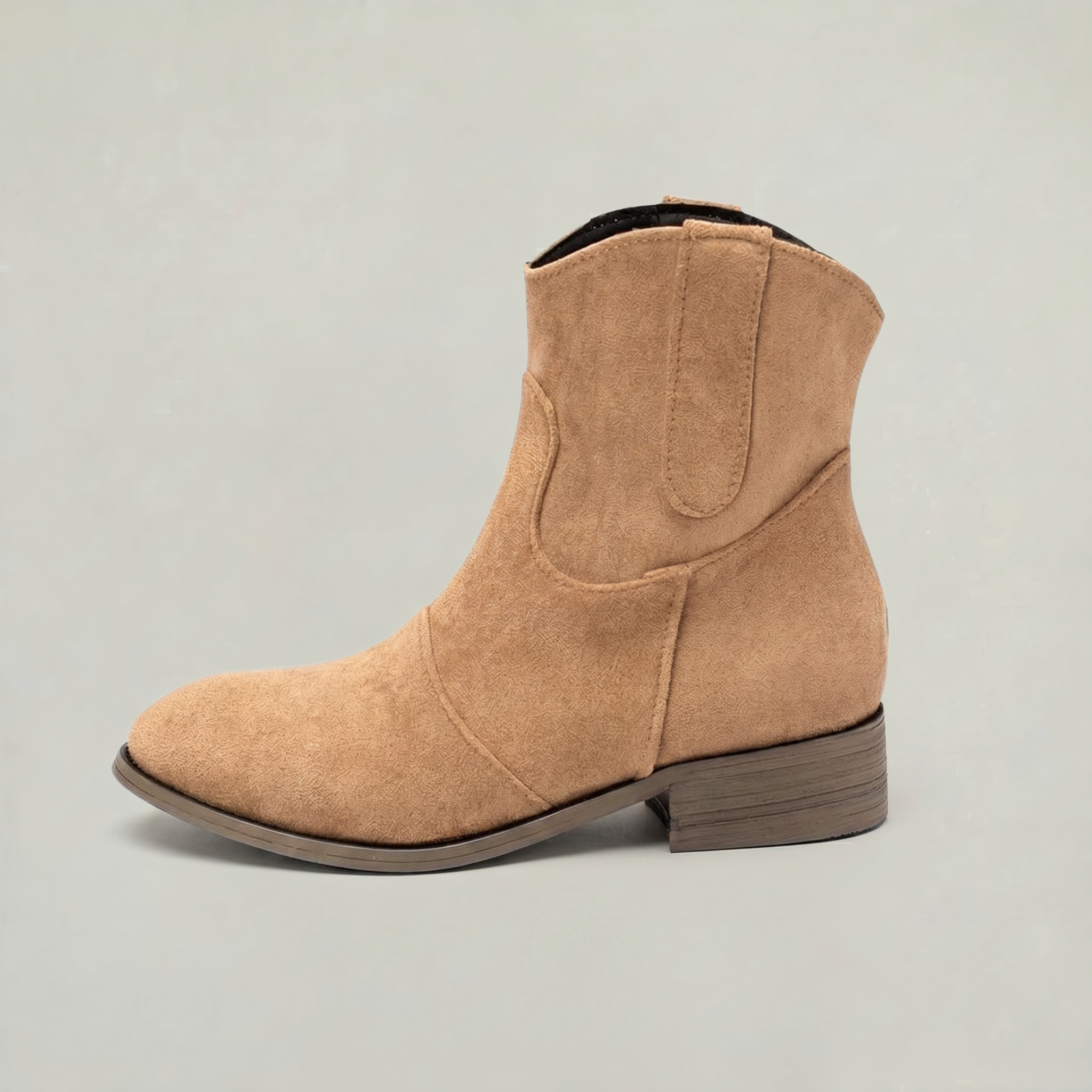 Women's Ankle Boots - Western Slip-On Ankle Boots Smart Casual Winter