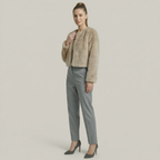 Women's Short Fluffy Faux fur jacket
