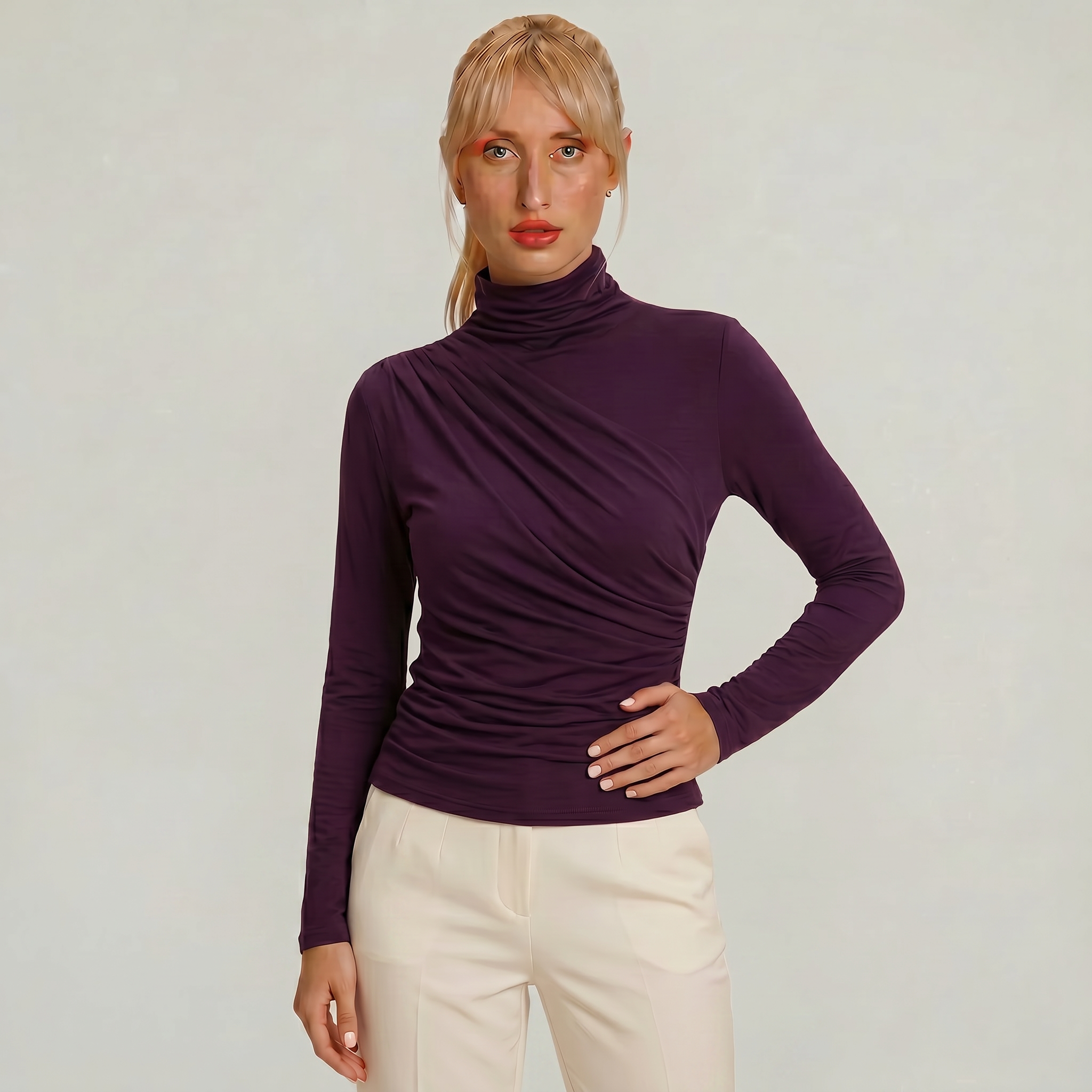 Women’s Turtleneck Winter Top