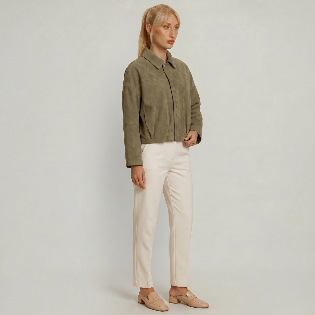 Women’s Short Retro Autumn Jacket