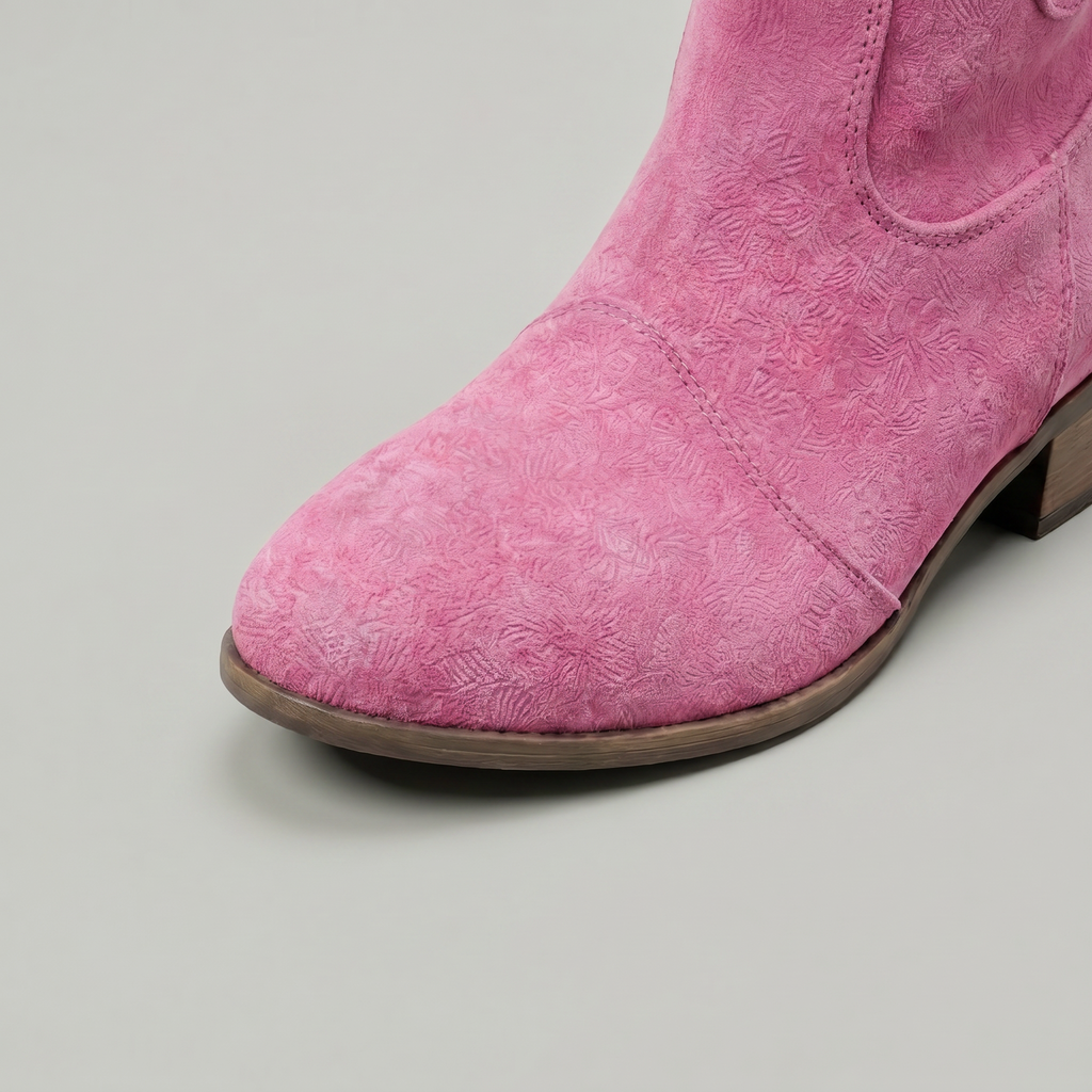 Women's Ankle Boots - Western Slip-On Ankle Boots Smart Casual Winter