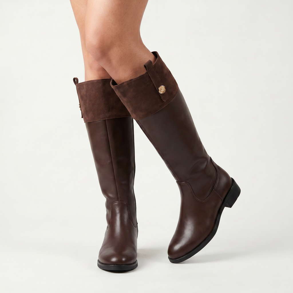 Women’s Tall Boots - Zip Side Low Heel Fit