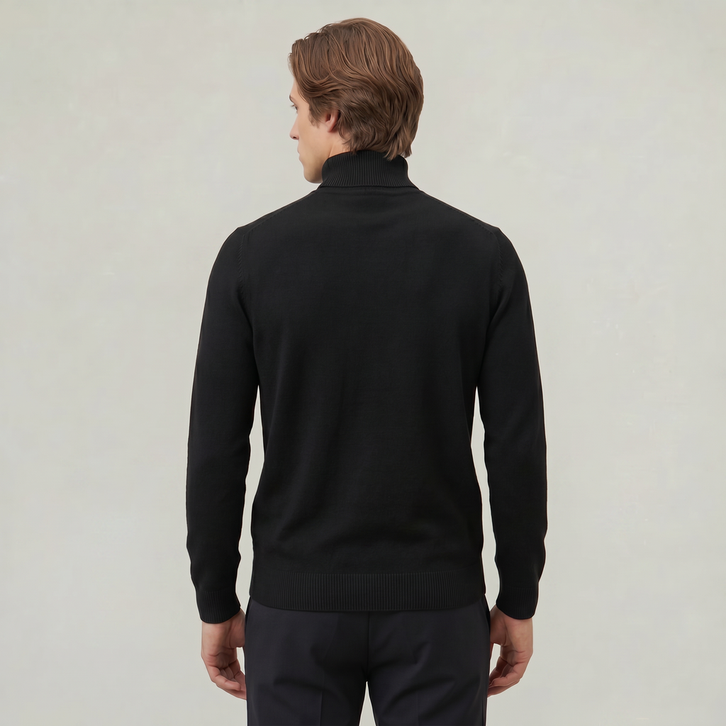 Men's Turtleneck Jumper – Winter Roll Neck Skivvy