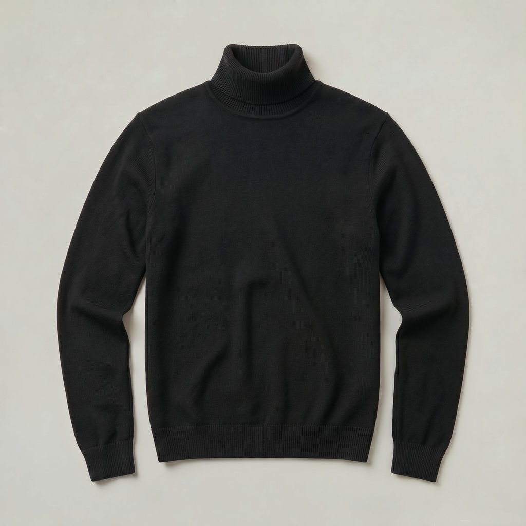 Men's Turtleneck Jumper – Winter Roll Neck Skivvy