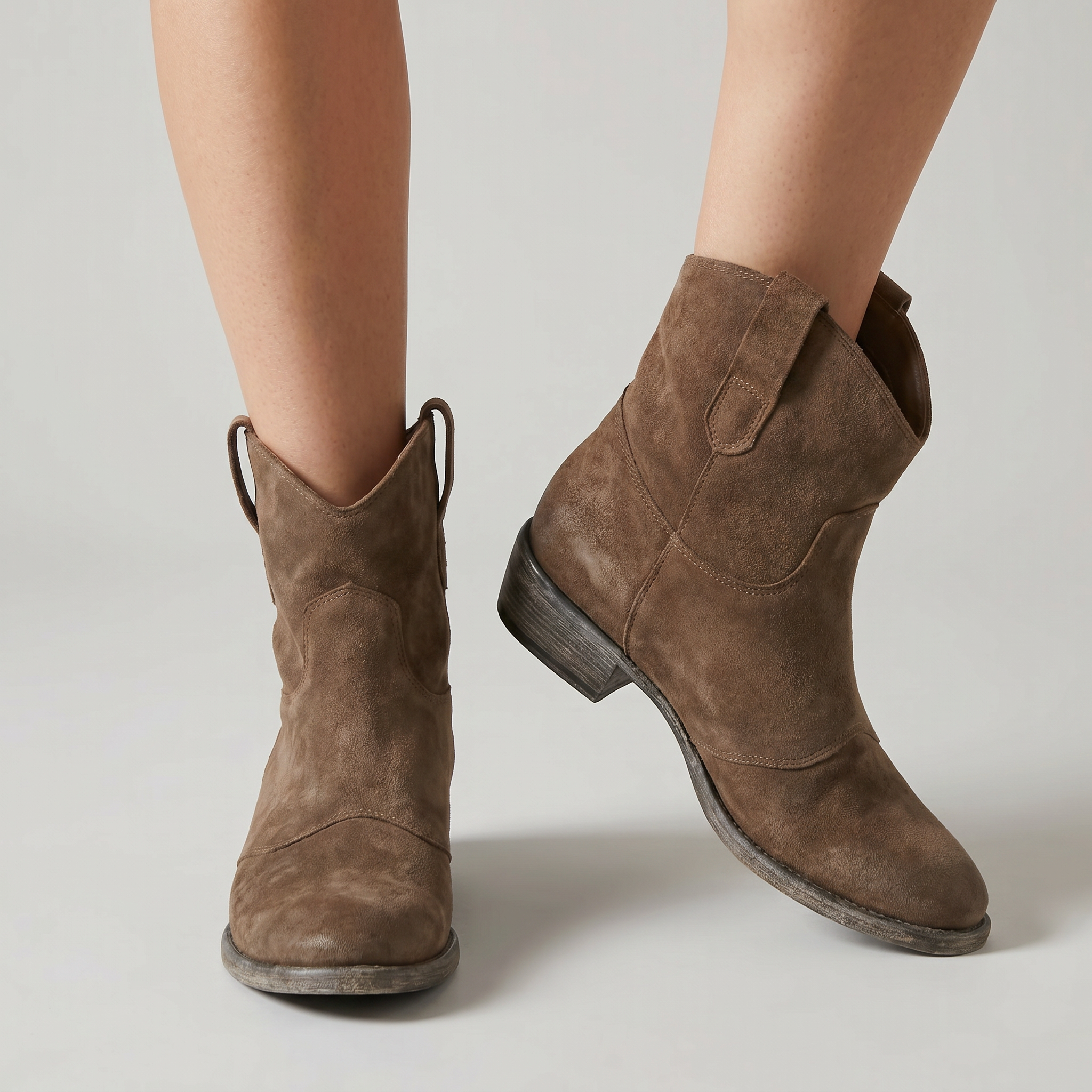 Women’s Suede Pull-On Ankle Boots