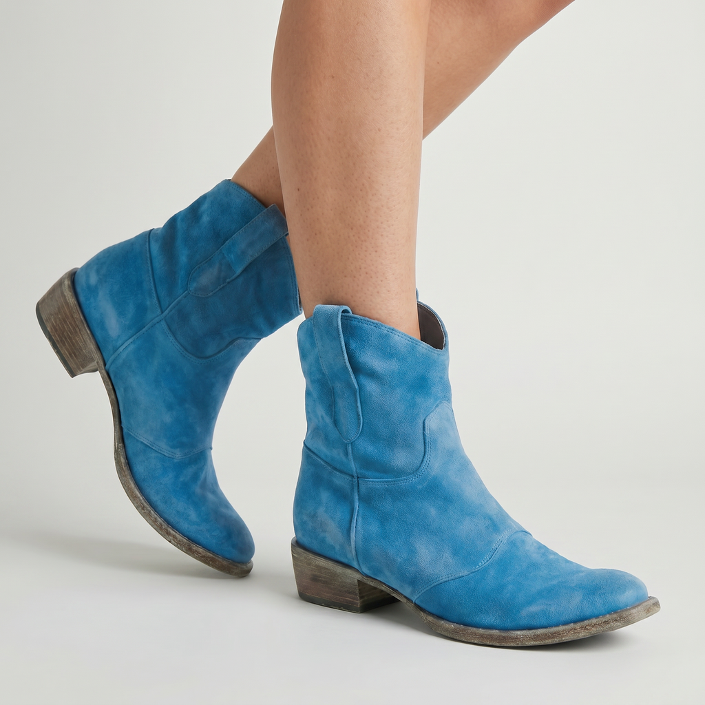 Women’s Suede Pull-On Ankle Boots