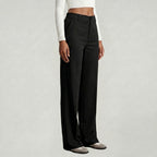 Women’s Suit Pants - Straight Leg Flat Front Loose Fit