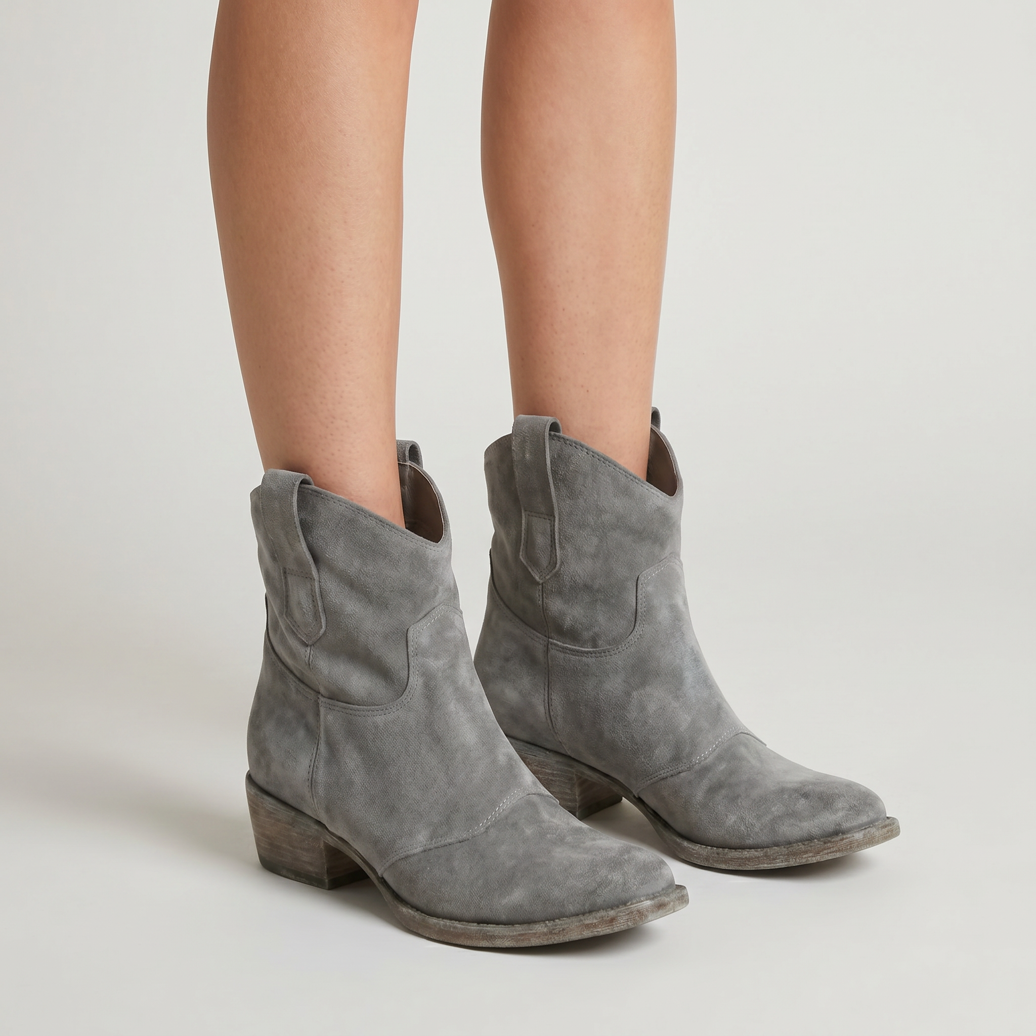 Women’s Suede Pull-On Ankle Boots