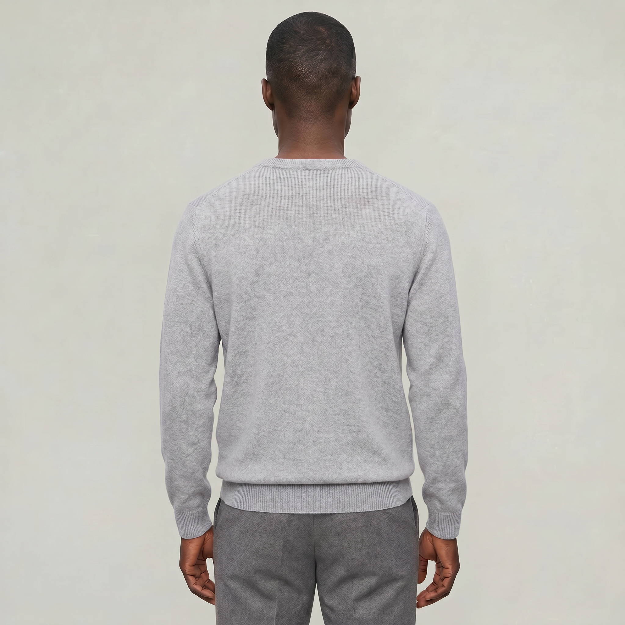 Men’s V Neck Sweater - Loose Fit