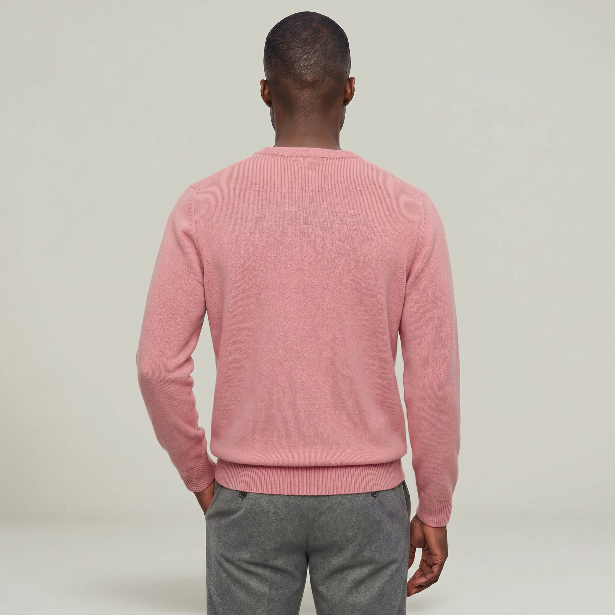Men’s V Neck Sweater - Loose Fit