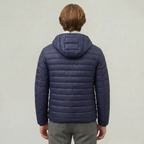 Men’s Hooded Puffer Jacket - Full Zip Lightweight Fit