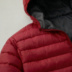 Men’s Hooded Puffer Jacket - Full Zip Lightweight Fit