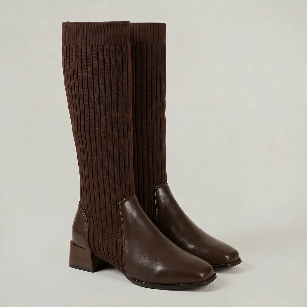 Women’s Tall Boots - Block Heel Knee High Fit