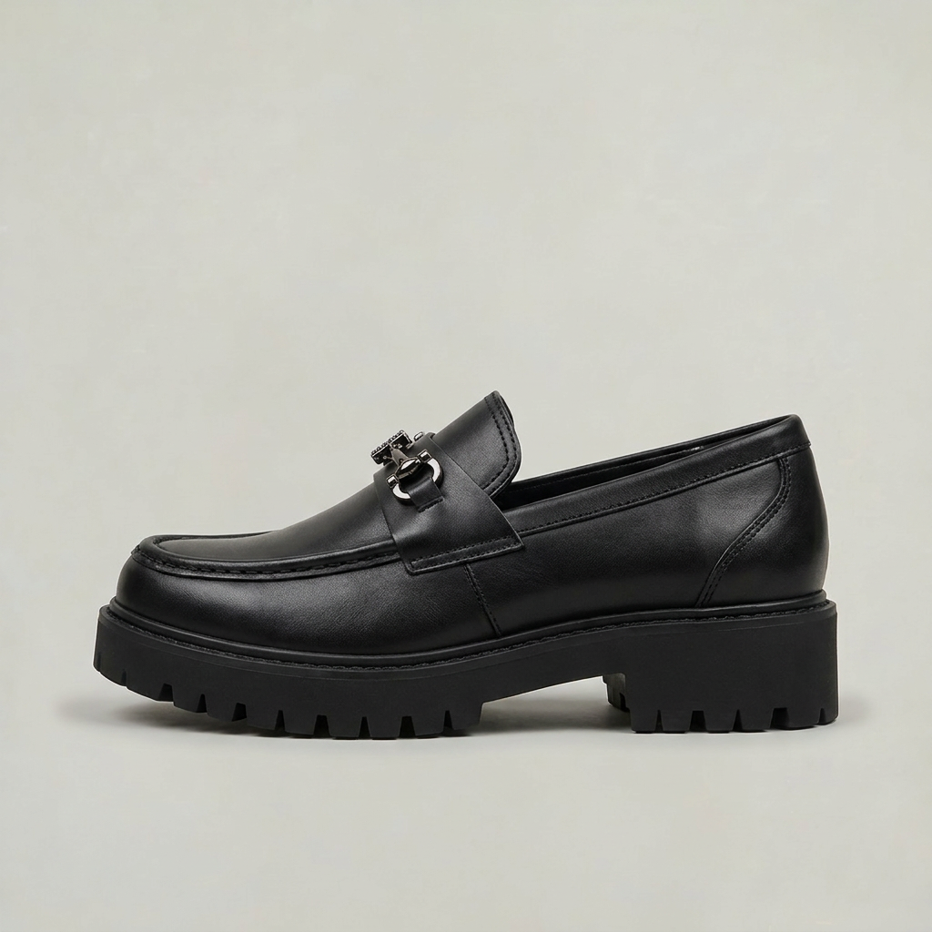 Men's Chunky Horsebit Loafers - Lug Sole Slip-On