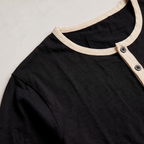 Men’s Cotton Blend Henley Shirt Long Sleeve