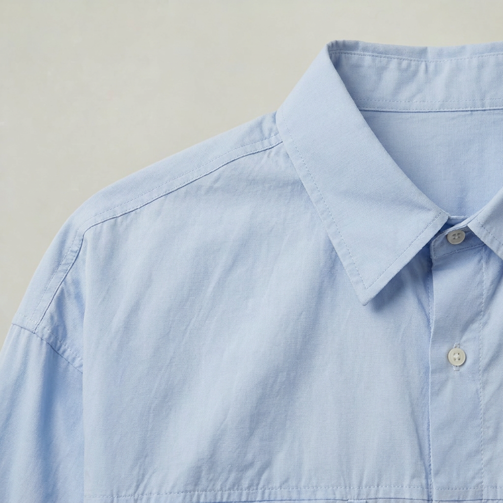 Men’s Cotton Shirt Cropped Fit Long Sleeve