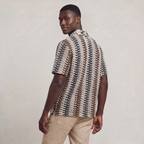 Men’s Crochet Knit Resort Shirt