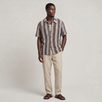 Men’s Crochet Knit Resort Shirt