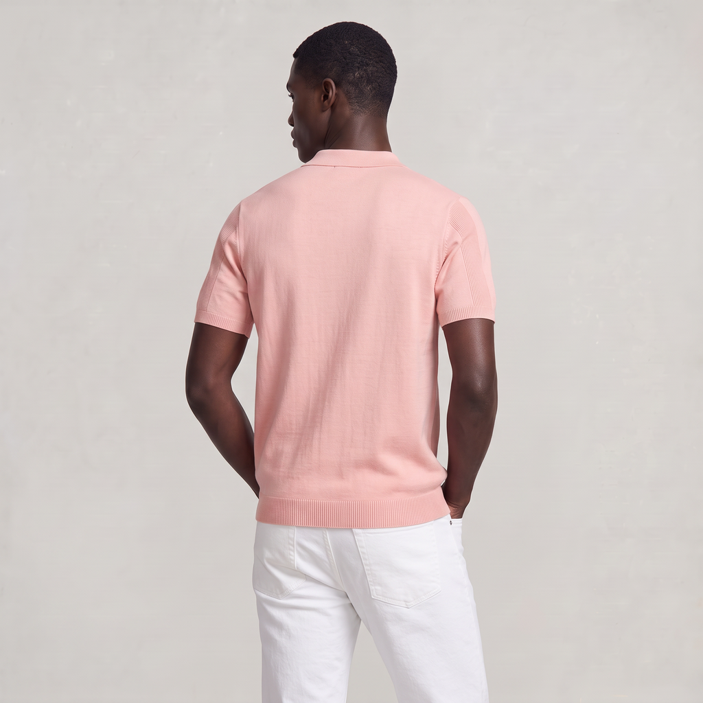 Men’s Knitted Short Sleeve Polo Shirt