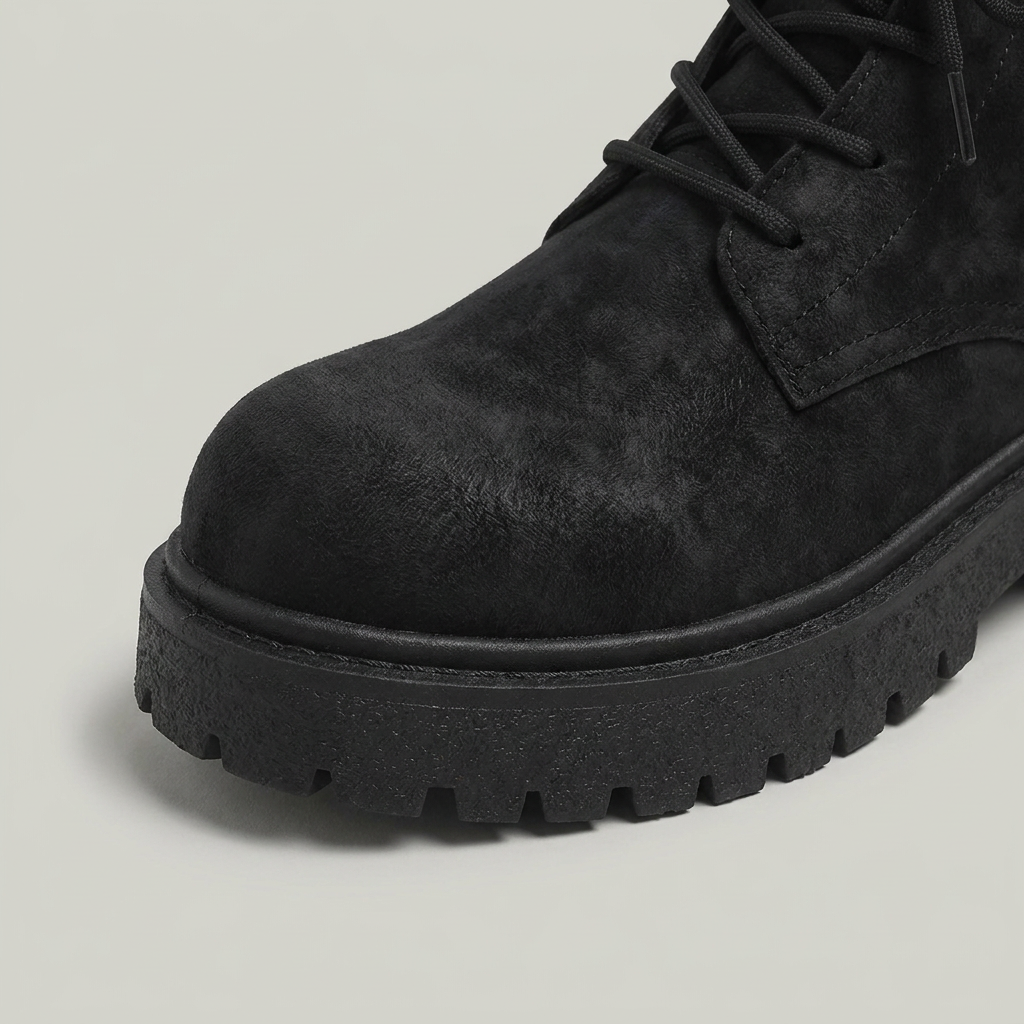 Men’s Lace-Up Ankle Boots Chunky Sole