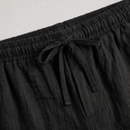 Men’s Linen Drawstring Straight-Leg Breathable Shorts