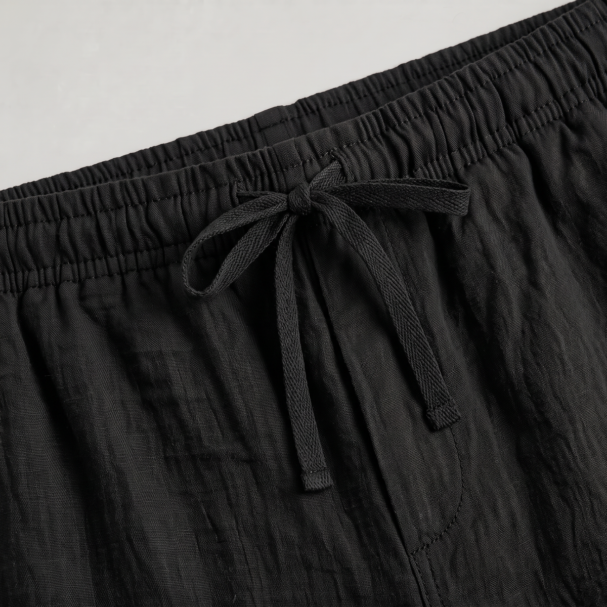 Men’s Linen Drawstring Straight-Leg Breathable Shorts