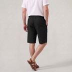 Men’s Linen Drawstring Straight-Leg Breathable Shorts