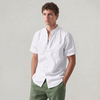 Men’s Linen Short-Sleeved Shirt