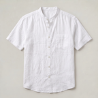 Men’s Linen Short-Sleeved Shirt