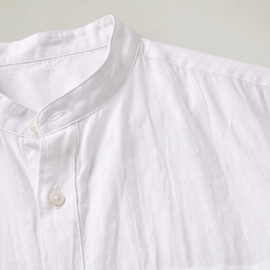 Men’s Linen Short-Sleeved Shirt