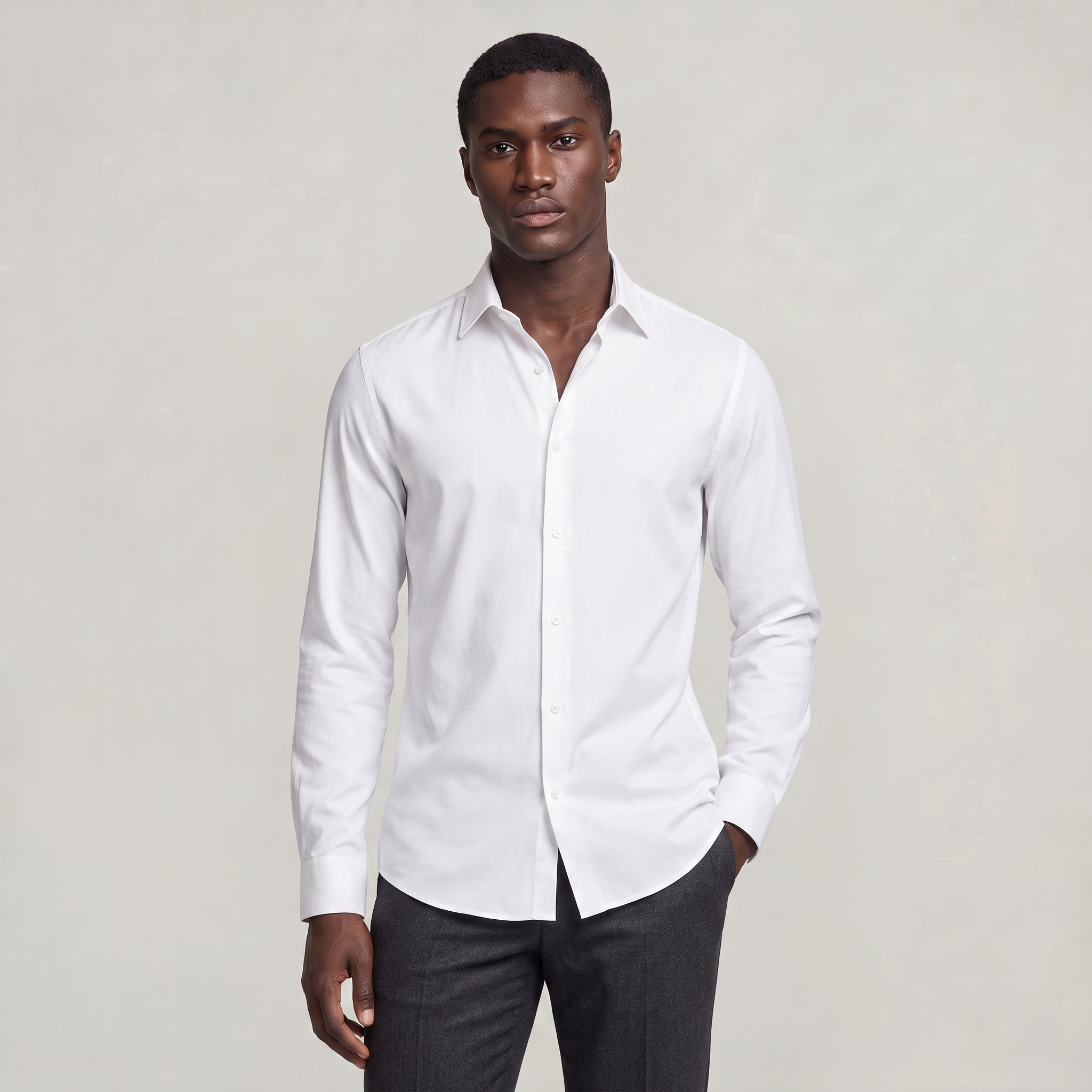 Men's Shirt – Long Sleeve Button-Up Casual Fit