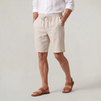 Men's Shorts - Drawstring Elastic Waist Relaxed Fit