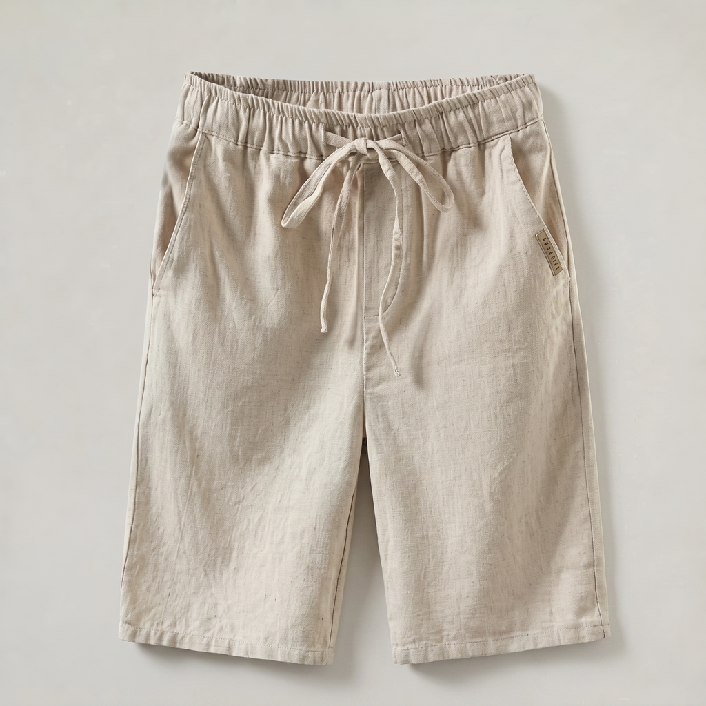 Men's Shorts - Drawstring Elastic Waist Relaxed Fit