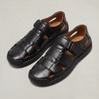 Men’s Leather Slip-On Sandals