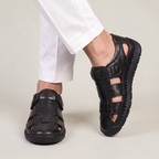 Men’s Leather Slip-On Sandals