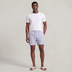 Men’s Striped Drawstring Swim Shorts
