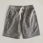 Men’s Striped Knit Drawstring Shorts