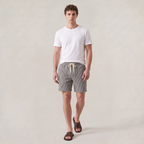 Men’s Striped Knit Drawstring Shorts