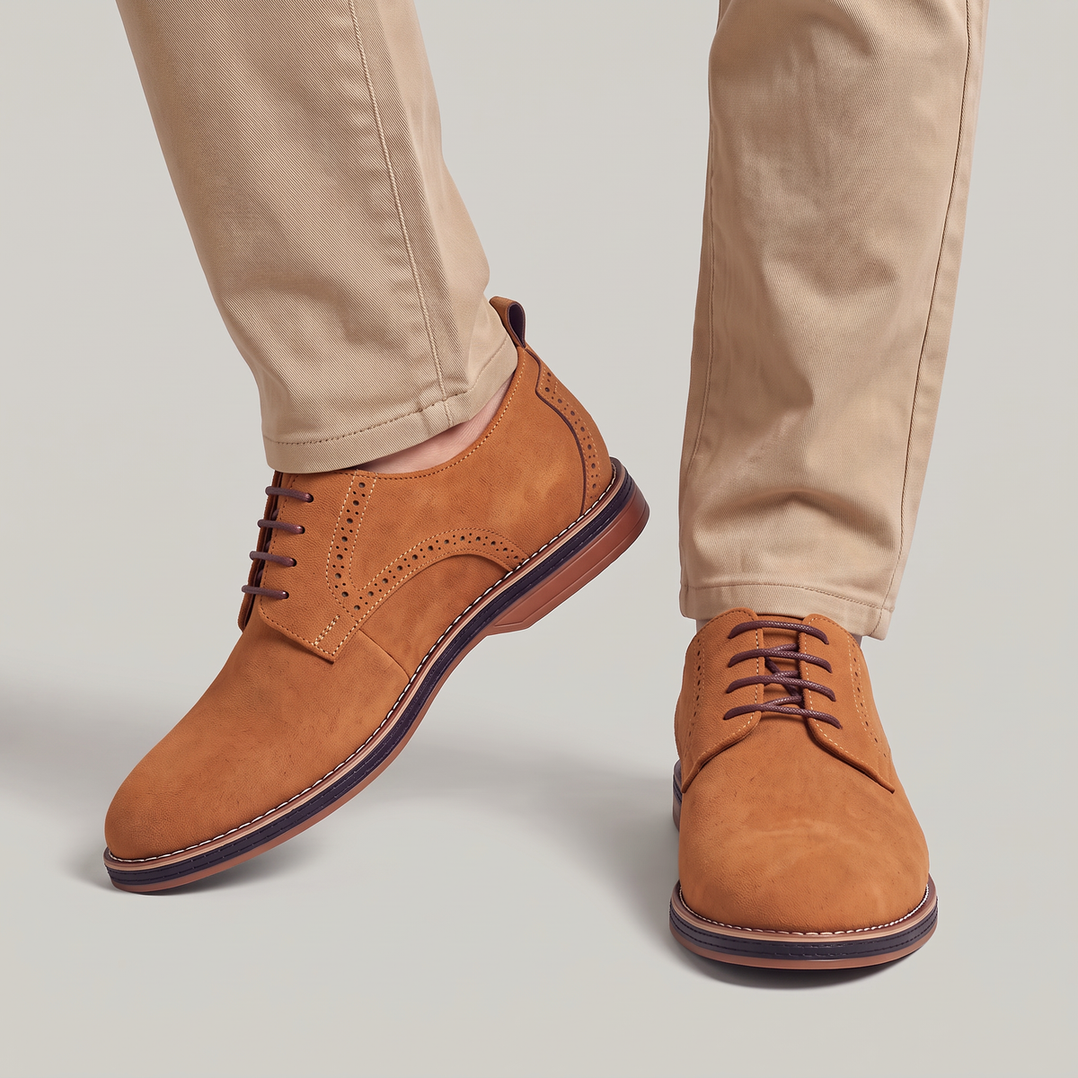 Men’s Suede Look Derby Shoes