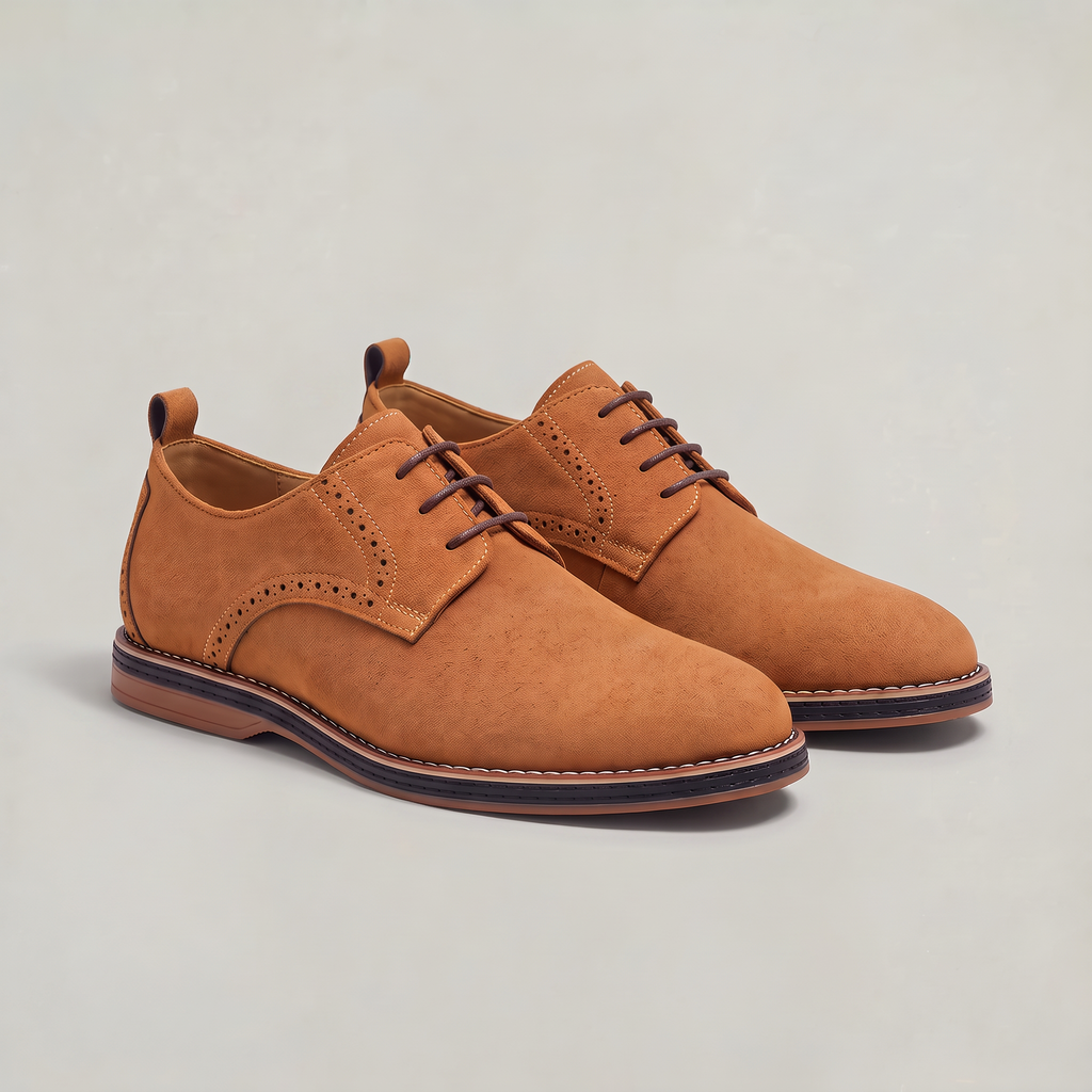 Men’s Suede Look Derby Shoes