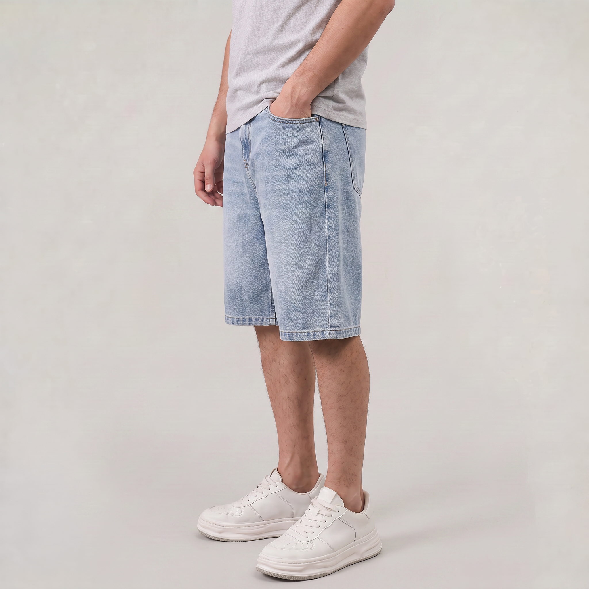 Men’s Washed Denim Jorts